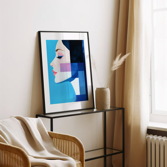 Tableau profil femme - Art contemporain - Décoration moderne