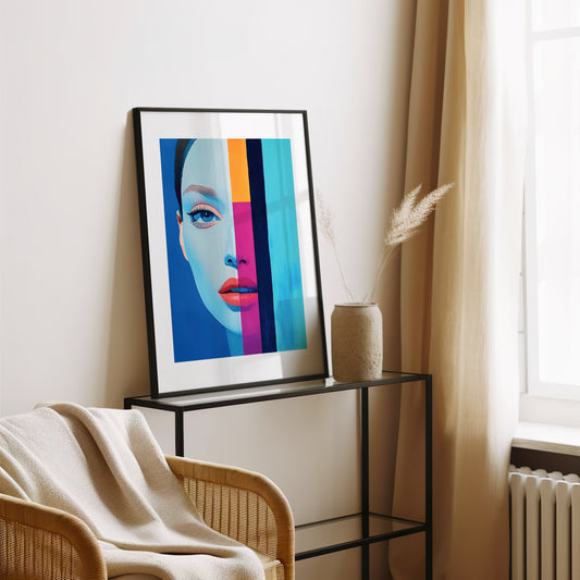 Tableau femme coloré - Art contemporain - Décoration moderne