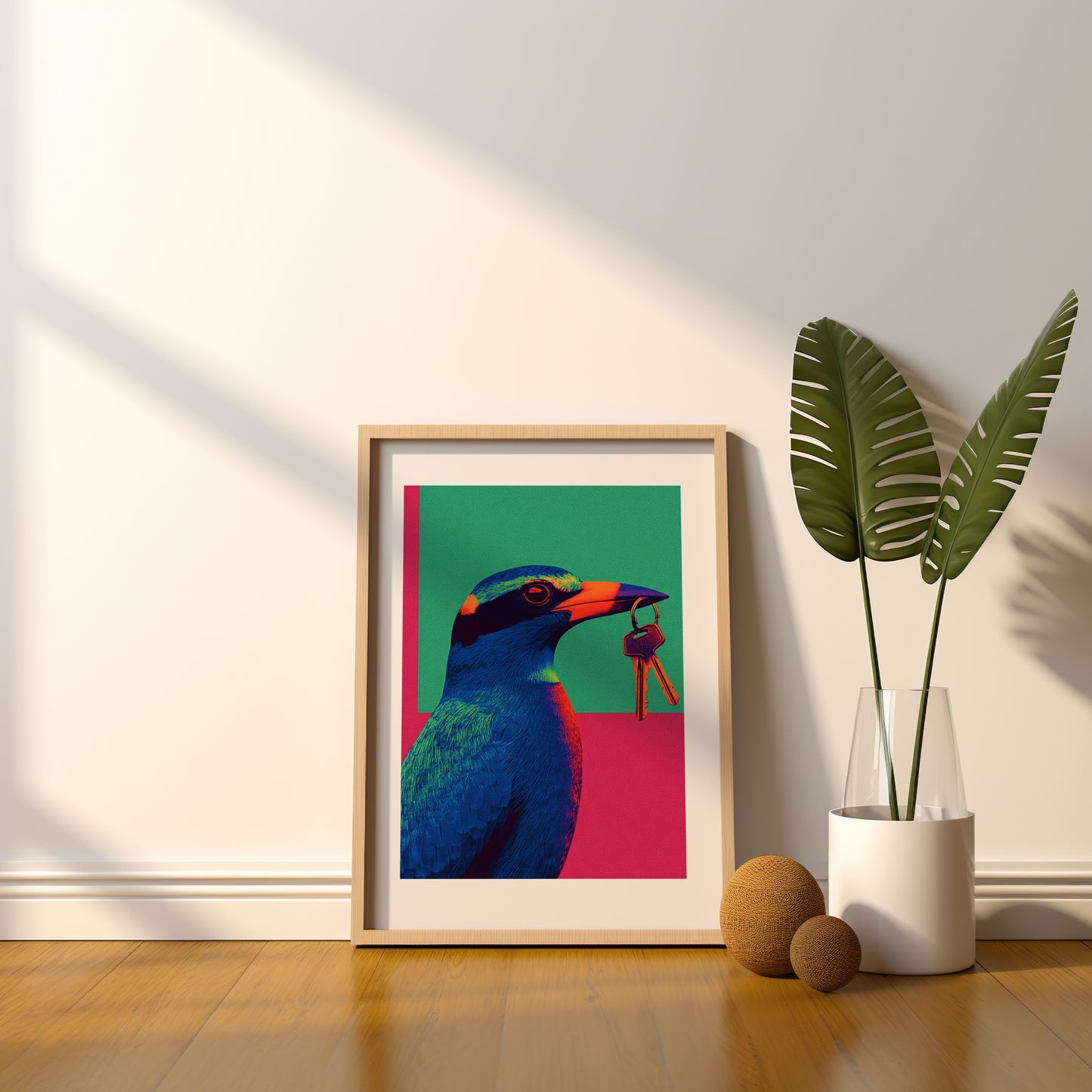 Tableau oiseau - Pop art  - Décoration moderne