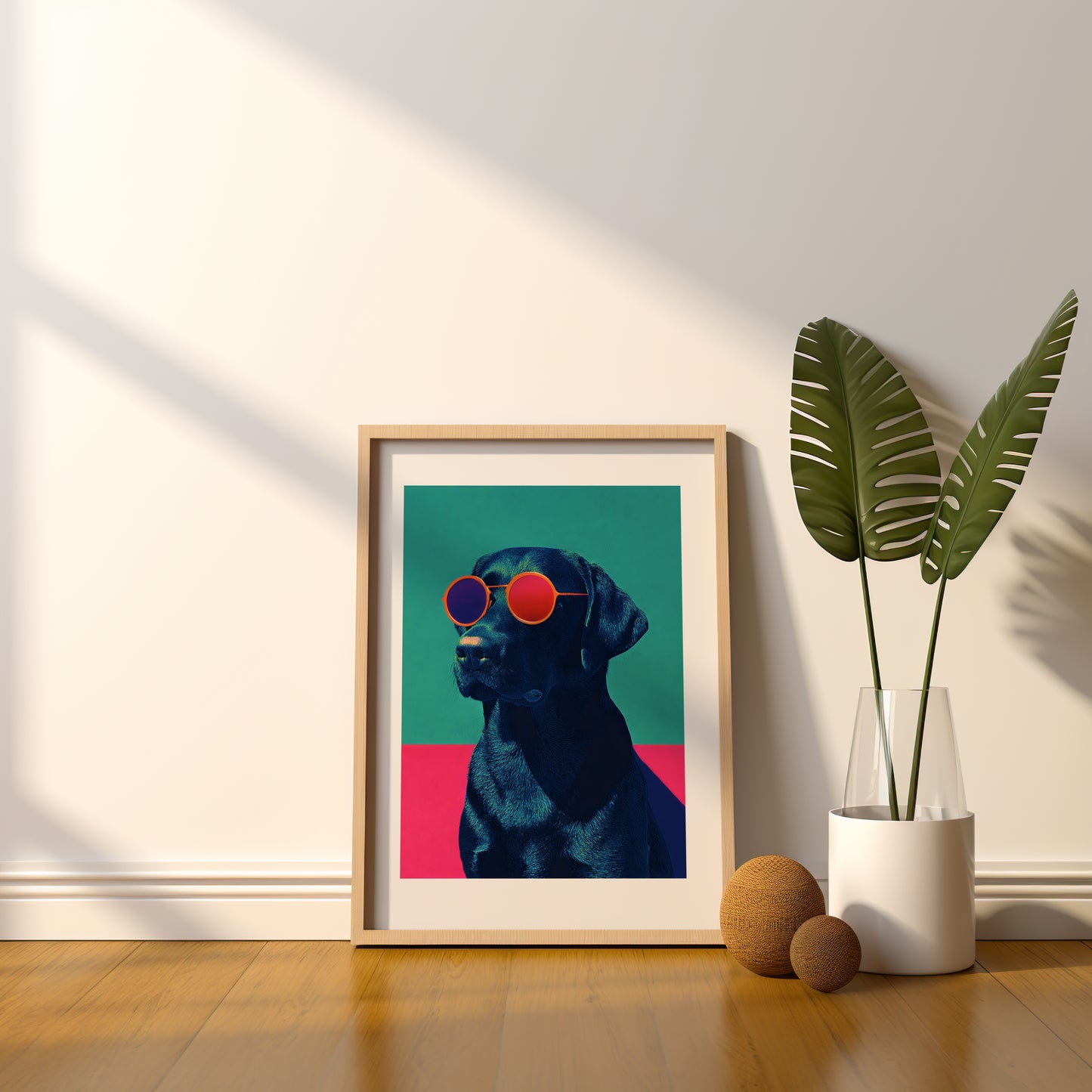 Tableau chien - Pop art - Contemporain - Décoration moderne