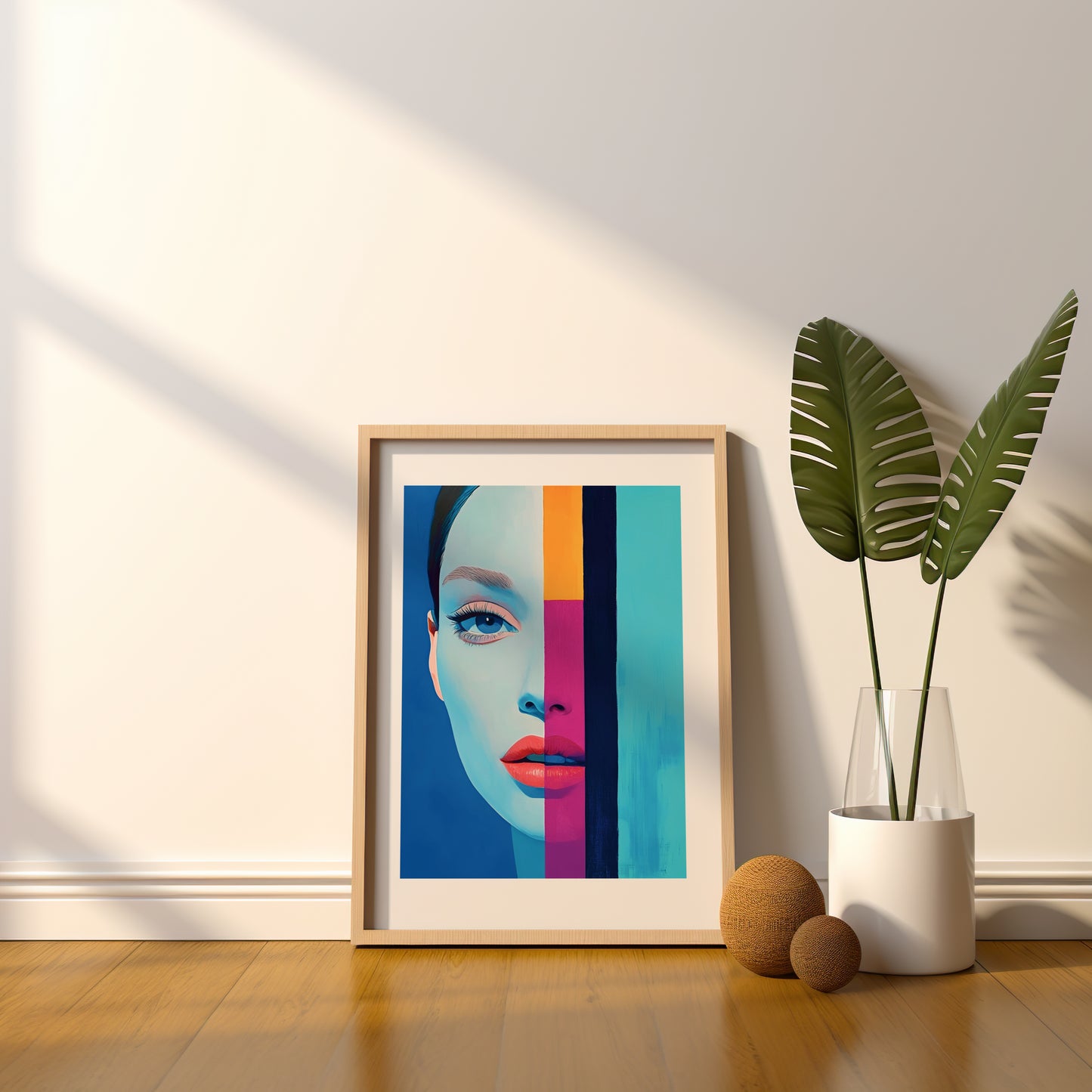 Tableau femme coloré - Art contemporain - Décoration moderne