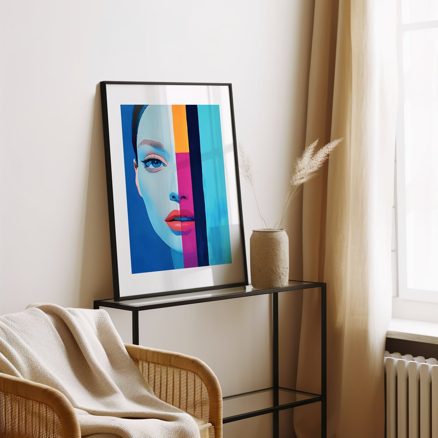 Tableau femme coloré - Art contemporain - Décoration moderne