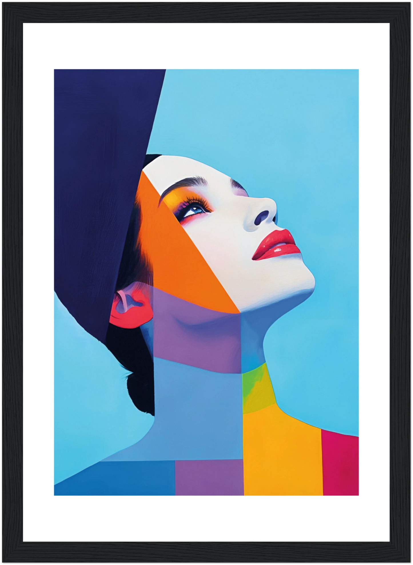 Tableau femme - Pop art - Coloré - Décoration moderne