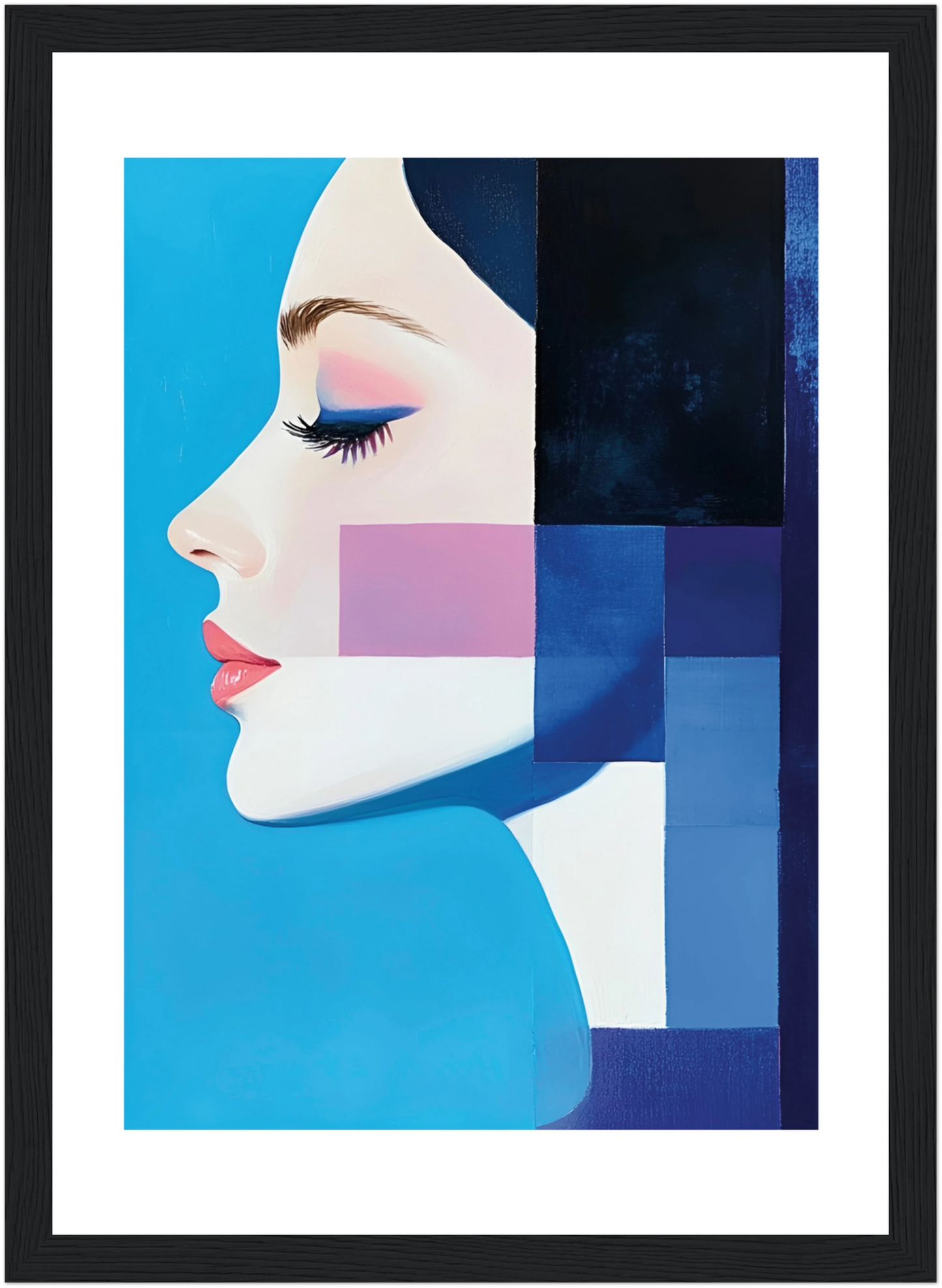 Tableau profil femme - Art contemporain - Décoration moderne