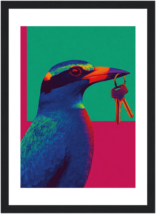 Tableau oiseau - Pop art  - Décoration moderne