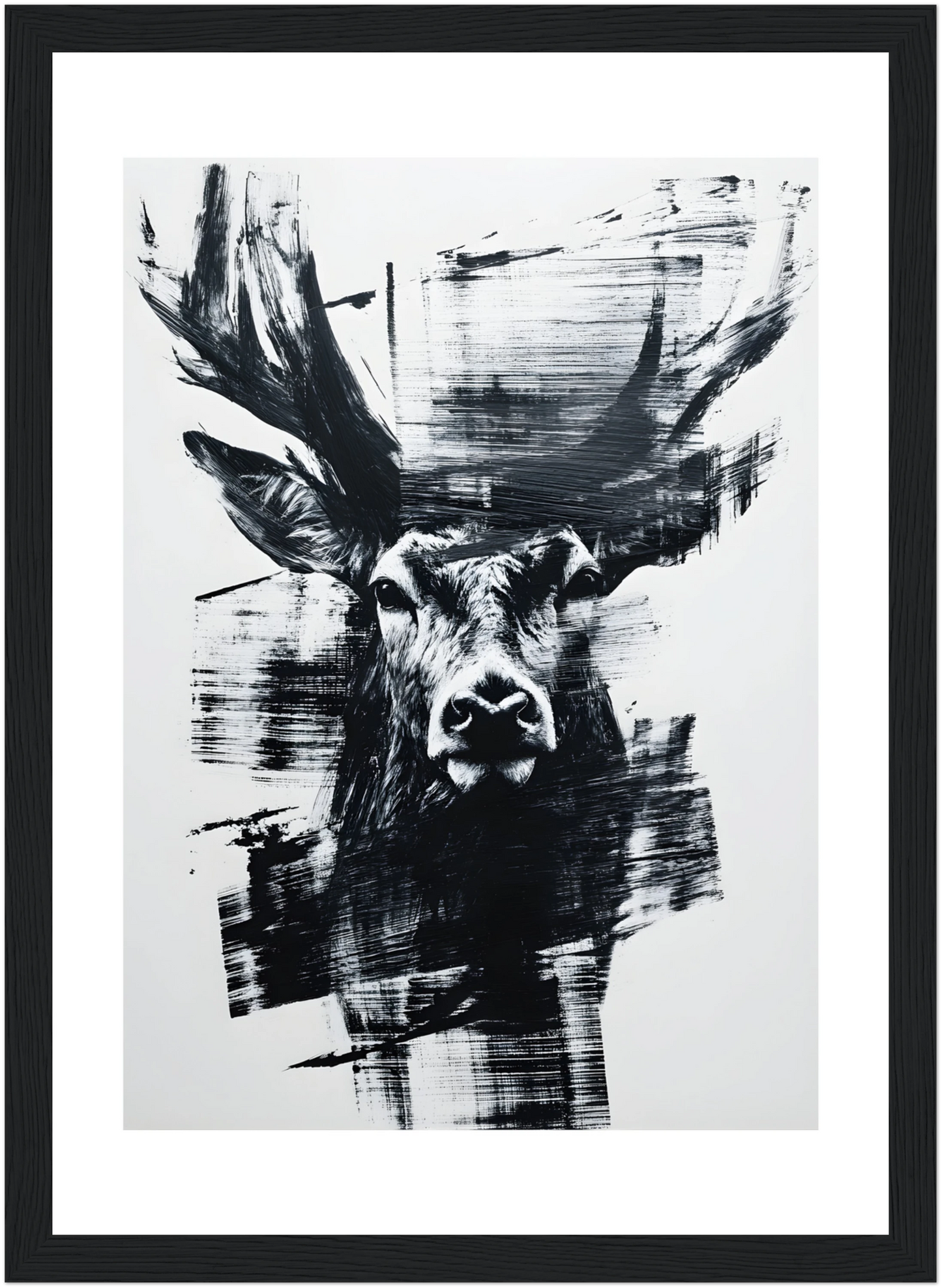 Tableau cerf - Abstrait -  Art contemporain - Décoration moderne