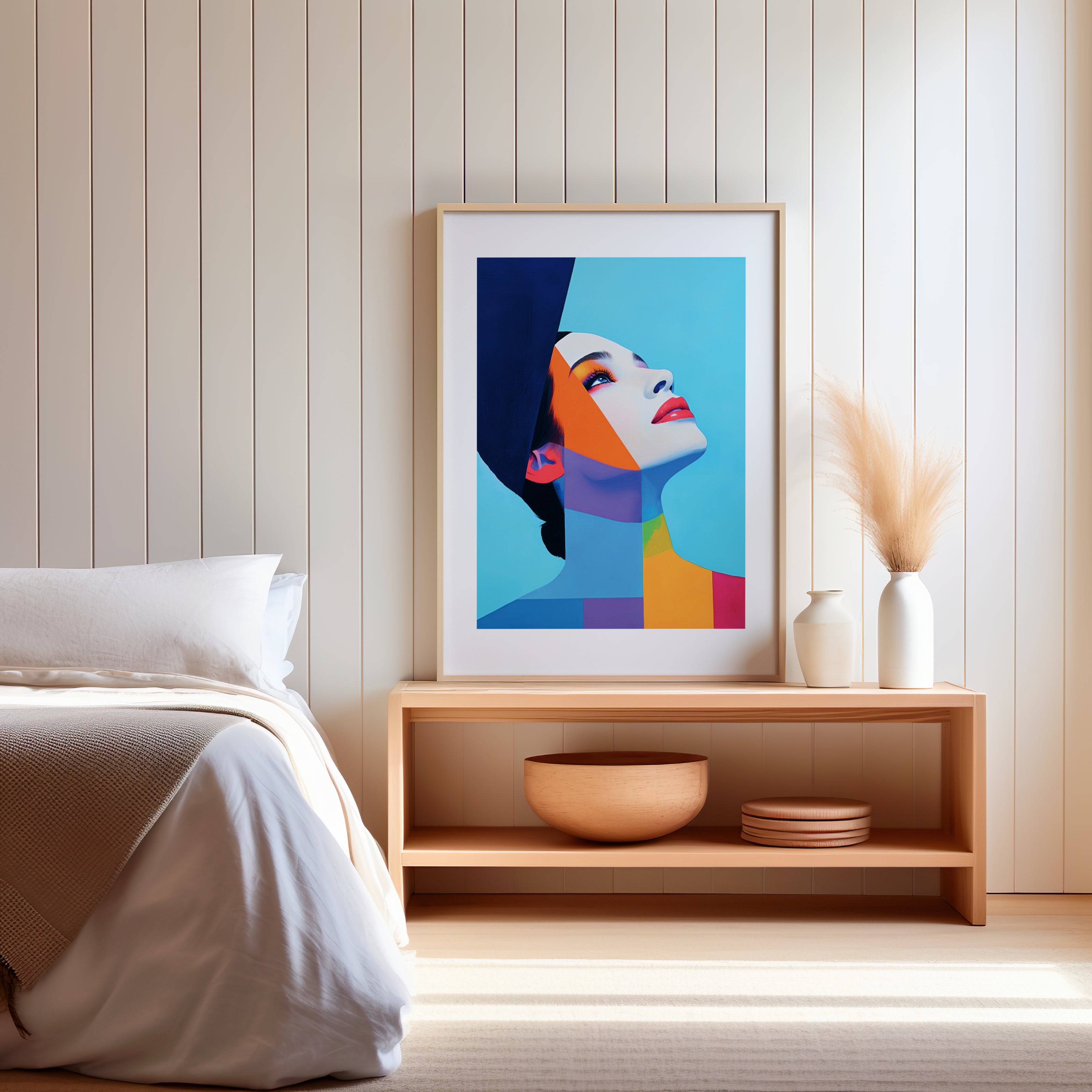 Cadre d'une femme abstraite, féministe