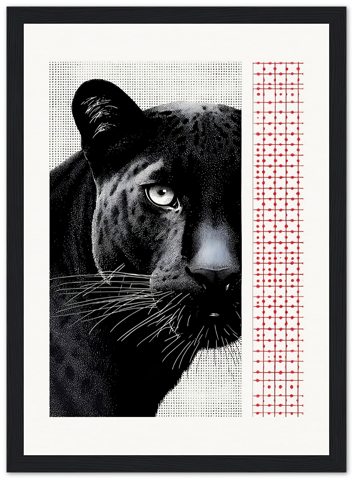 Tableau panthère noire - Décoration moderne